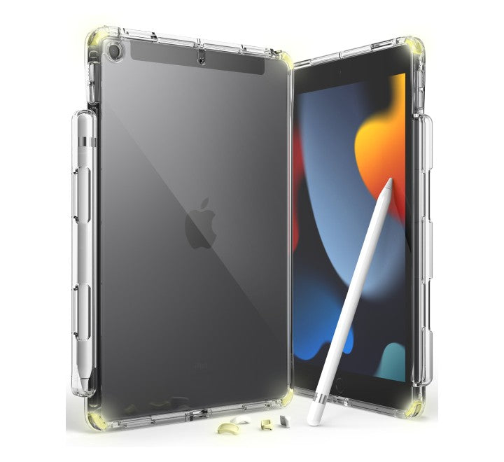 Ringke Fusion+ Clear Case for iPad 9th Gen (Lime Glow), Apple Cases & Covers, Ringke - ICT.com.mm