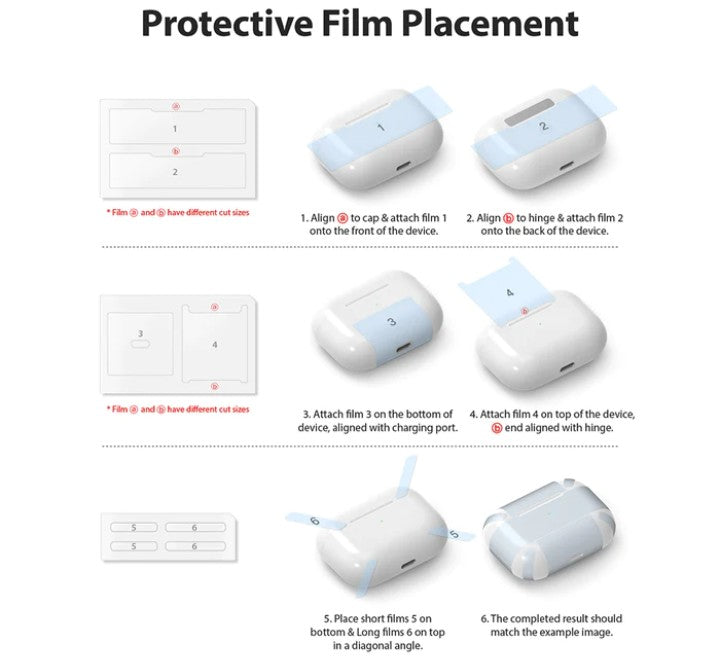 Ringke Layered Case for Airpods Pro (Matte Clear), Apple Cases & Covers, Ringke - ICT.com.mm
