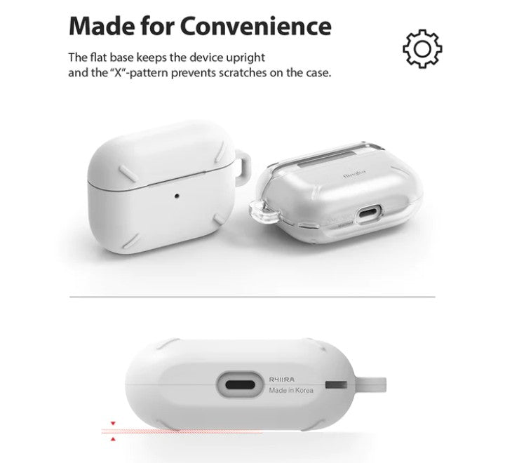 Ringke Layered Case for Airpods Pro (Matte Clear), Apple Cases & Covers, Ringke - ICT.com.mm