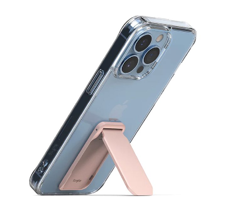 Ringke Outstanding Mini Universal Kickstand for iPhone (Peach Pink), Apple Accessories, Ringke - ICT.com.mm