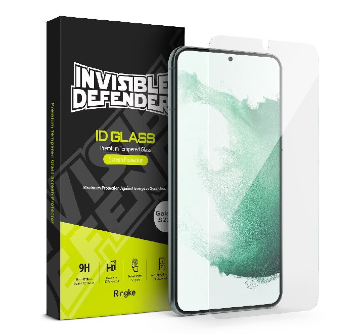 Ringke Tempered Glass Screen Protector for Samsung Galaxy S22, Mobile Accessories, Ringke - ICT.com.mm