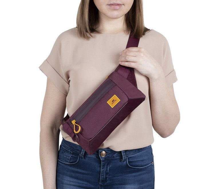 Rivacase 5311 Burgundy Red Waist Bag, Classic & Life Style Bags, Rivacase - ICT.com.mm