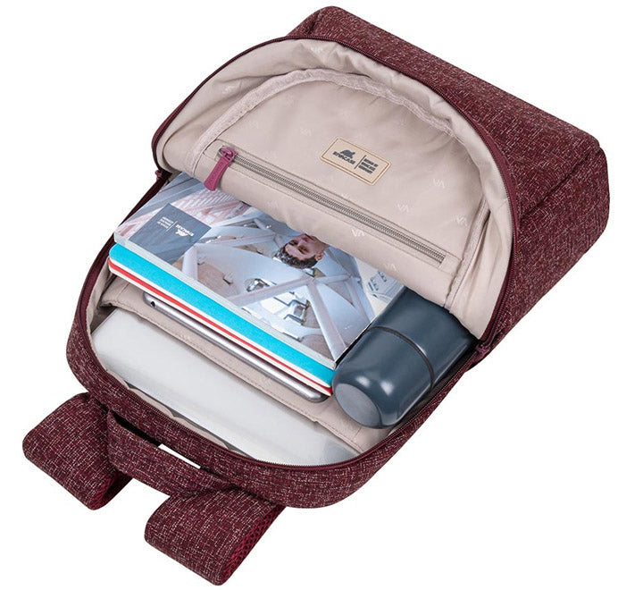 Rivacase 7923 Burgundy Red Laptop Backpack, Backpacks, Sleeves & Cases, Rivacase - ICT.com.mm