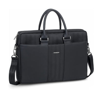 Open main compartment layout of Rivacase Narita 8135 showing laptop pocket and 10.1 tablet slot