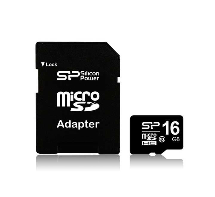 Silicon Power 16GB Micro SD Card (Class 10), Flash Memory Cards, Silicon Power - ICT.com.mm