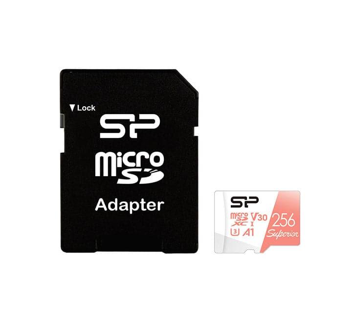 Silicon Power 256GB Superior Micro SD U3 A1V30, Flash Memory Cards, Silicon Power - ICT.com.mm