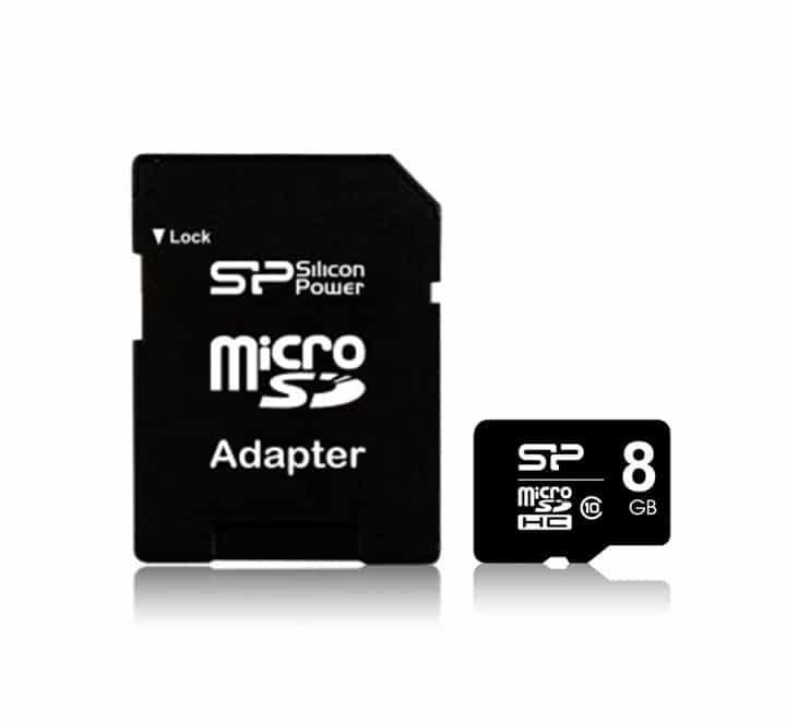Silicon Power 8GB Micro SD Card (Class 10), Flash Memory Cards, Silicon Power - ICT.com.mm
