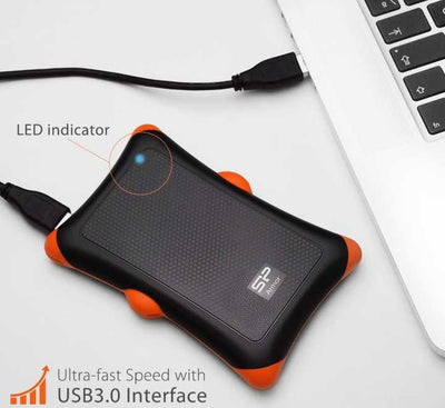 Silicon Power Storage Hard Drive Armor A30 (2TB), Portable Drives HDDs, Silicon Power - ICT.com.mm