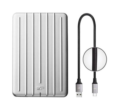 Silicon Power Armor A75 Portable External Hard Drive Silver (2TB), Portable Drives HDDs, Silicon Power - ICT.com.mm
