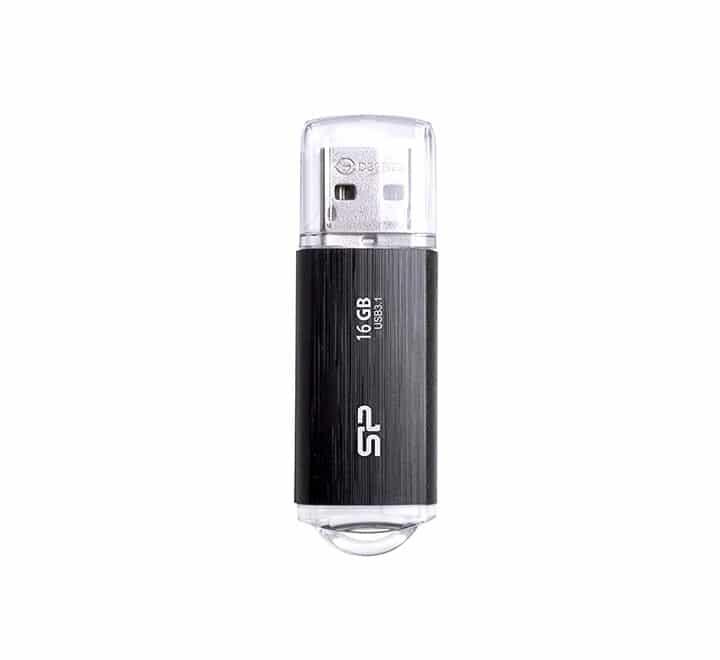 Silicon Power Blaze B02 Flash Drive 16GB (Black), USB Flash Drives, Silicon Power - ICT.com.mm