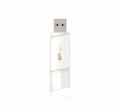 Silicon Power Blaze B06 Flash Drive 64GB (White), USB Flash Drives, Silicon Power - ICT.com.mm
