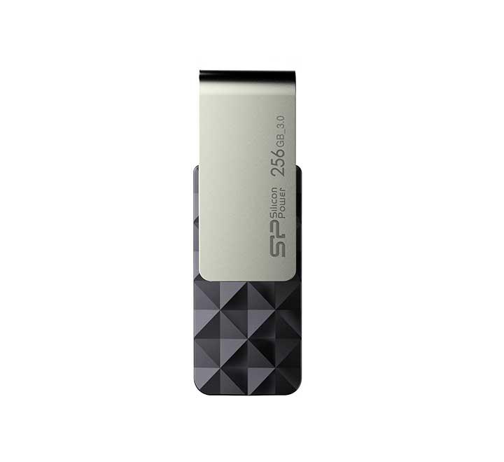 Silicon Power Blaze B30 Flash drive 256GB (Black), USB Flash Drives, Silicon Power - ICT.com.mm