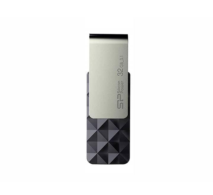Silicon Power Blaze B30 Flash drive 32GB (Black), USB Flash Drives, Silicon Power - ICT.com.mm
