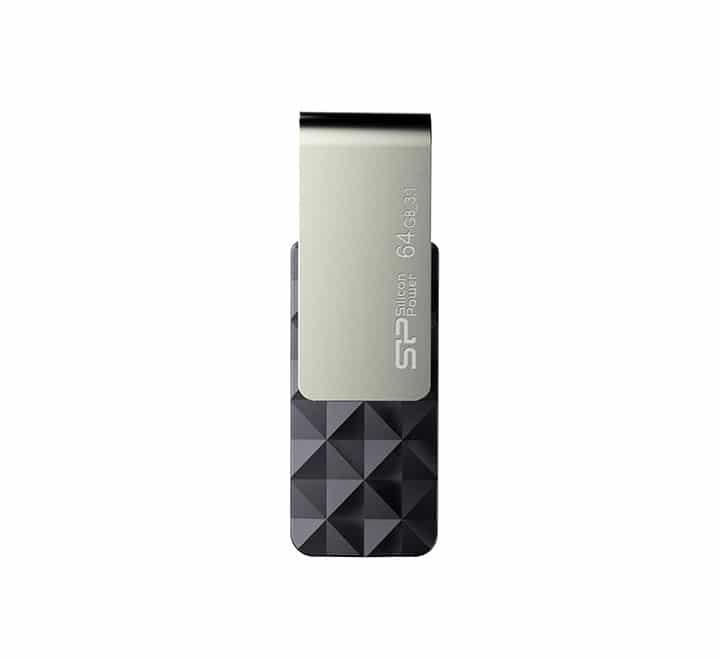 Silicon Power Blaze B30 Flash drive 64GB (Black), USB Flash Drives, Silicon Power - ICT.com.mm