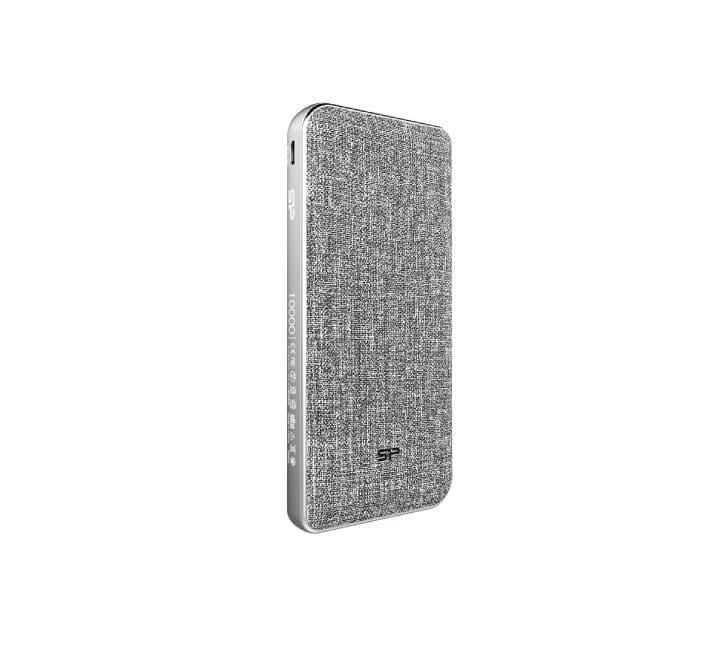 Silicon Power 10000mAh Power Bank QP77 (Gray), Power Banks, Silicon Power - ICT.com.mm
