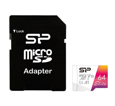 Silicon Power 64GB UHS-I A1V10 With Adapter, Flash Memory Cards, Silicon Power - ICT.com.mm