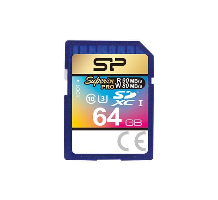 Silicon Power 64GB SDXC UHS-1 U3 Memory Card, Flash Memory Cards, Silicon Power - ICT.com.mm