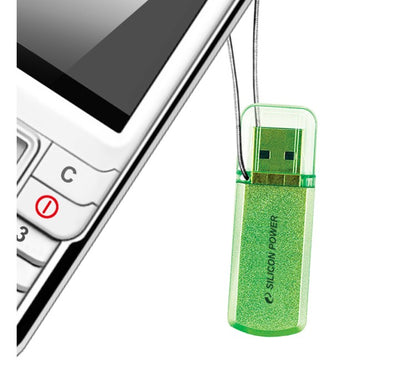 Silicon Power Helios 101 USB 2.0 Flash Drive Green (8GB), , Silicon Power - ICT.com.mm
