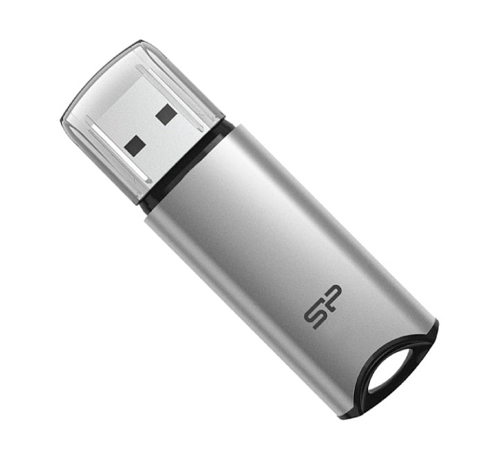 Silicon Power Marvel M02 Flash Drive 64GB (Silver), USB Flash Drives, Silicon Power - ICT.com.mm