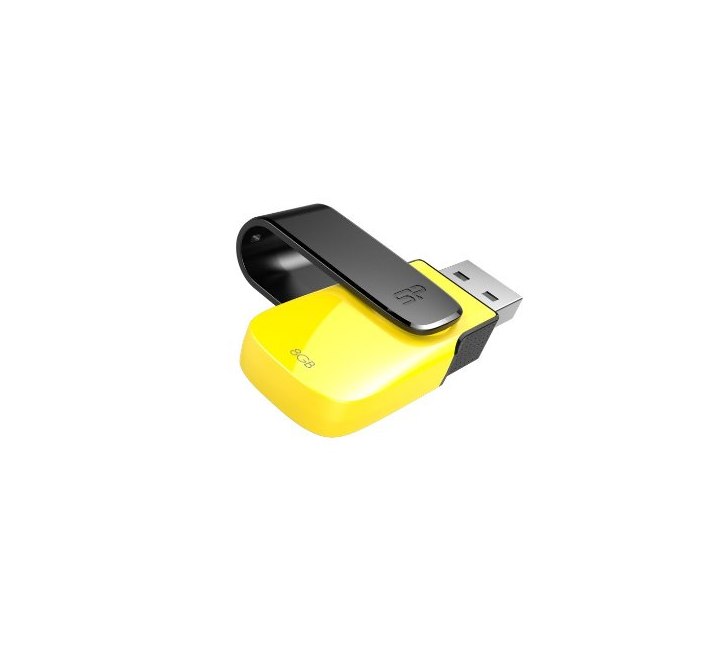 Silicon Power Ultima U31 USB 2.0 Flash Drive Yellow (8GB), USB Flash Drives, Silicon Power - ICT.com.mm