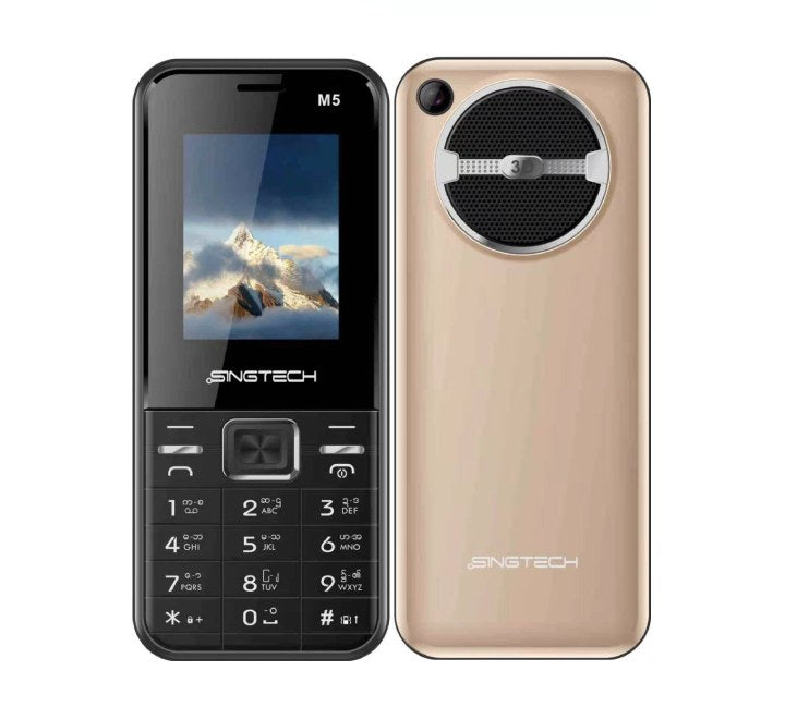 Singtech M5 Feature Phone (Gold), Feature Phones, Singtech - ICT.com.mm