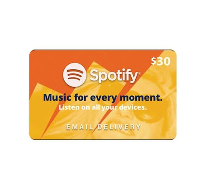 Spotify Gift Card-$30 USD, Music Store Gift Cards, Spotify - ICT.com.mm