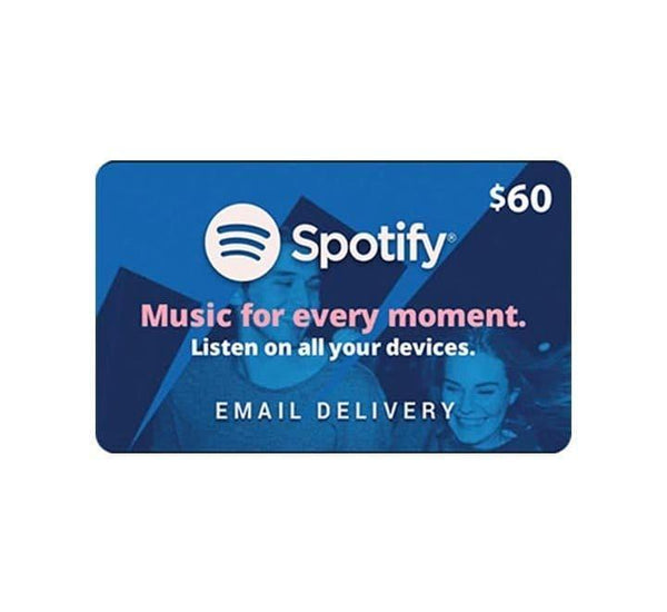 Spotify Gift Card-$60 USD –