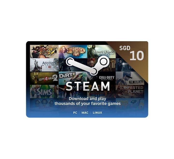 Steam Wallet Gift Card-S$10 SGD, Gaming Gift Cards, STEAM - ICT.com.mm