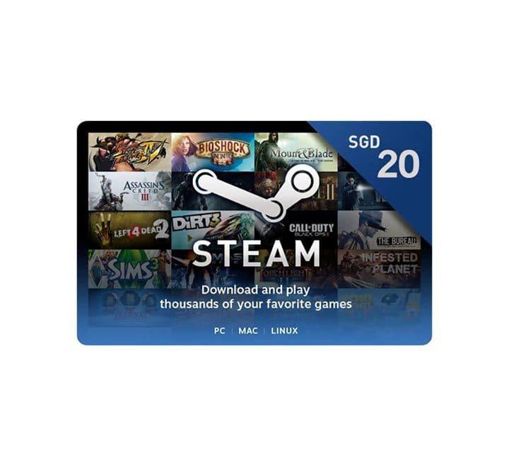 Steam Wallet Gift Card-S$ 20 SGD, Gaming Gift Cards, STEAM - ICT.com.mm