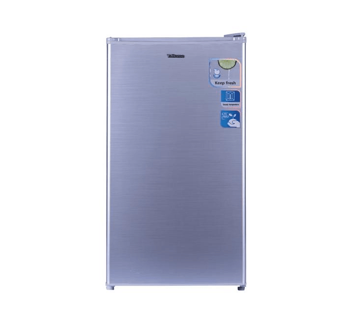 T-HOME Refrigerator (TH-KRG95SSD), 1 Door (Silver), Refrigerators, T-Home - ICT.com.mm