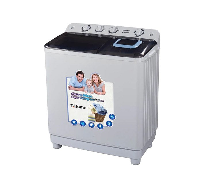 T-Home 9Kg Semi Washing Machine (TH-K90WT1786), Washer, T-Home - ICT.com.mm