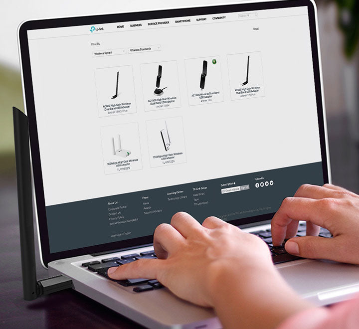 TP-Link Archer T3U Plus AC1300 High Gain Wireless Dual Band USB Adapter, Wireless Adapters, TP-Link - ICT.com.mm