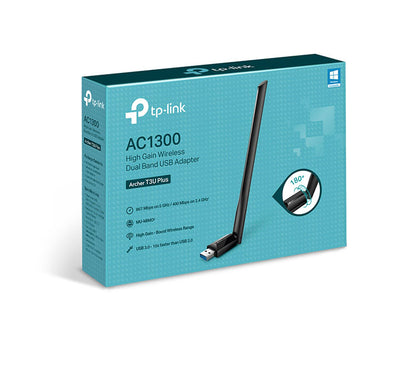 TP-Link Archer T3U Plus AC1300 High Gain Wireless Dual Band USB Adapter, Wireless Adapters, TP-Link - ICT.com.mm