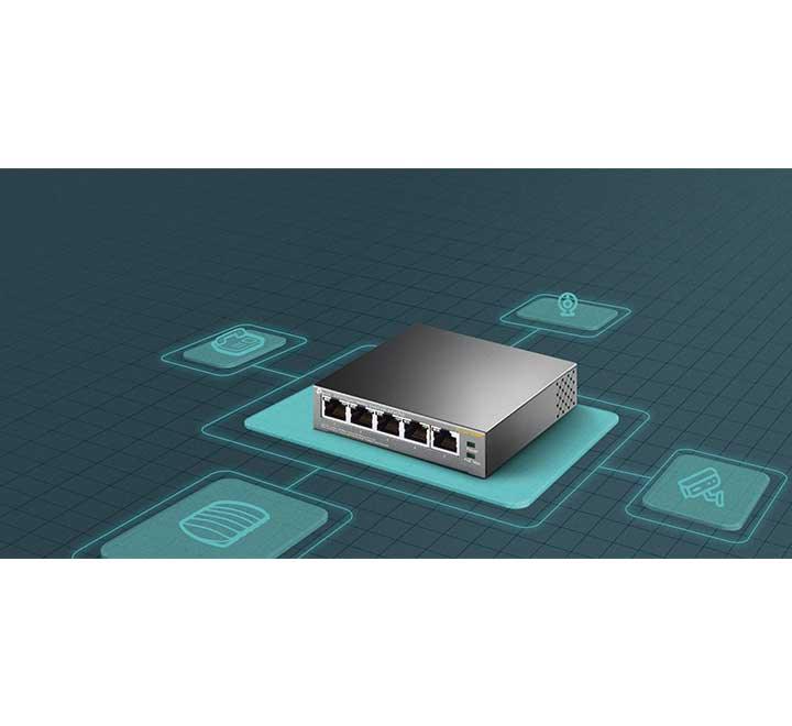 Switch Gigabit Poe+ 5 Ports Tp-link Tl-sg1005p - Electrom