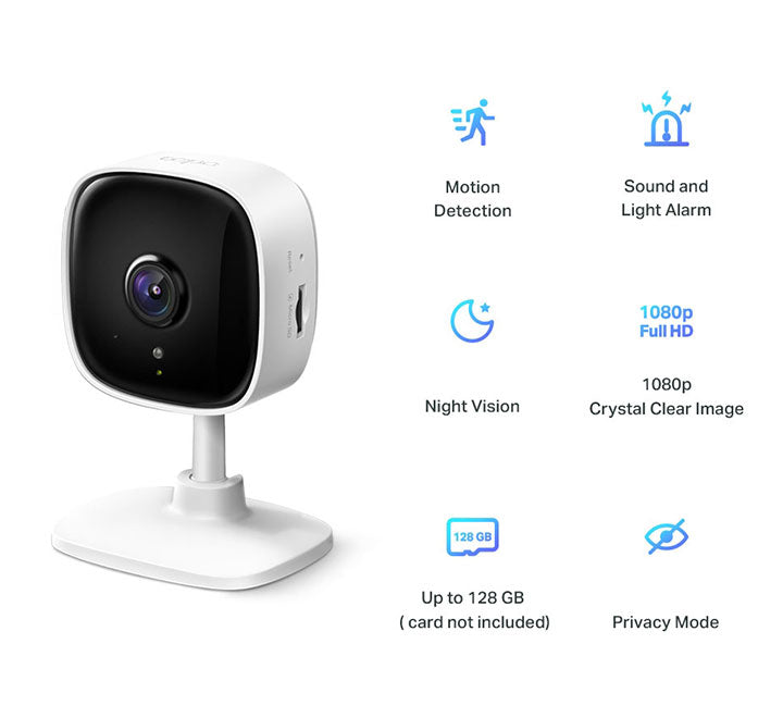 TP-Link Tapo C100 Home Security Wi-Fi Camera, Standalone IP Cameras, TP-Link - ICT.com.mm