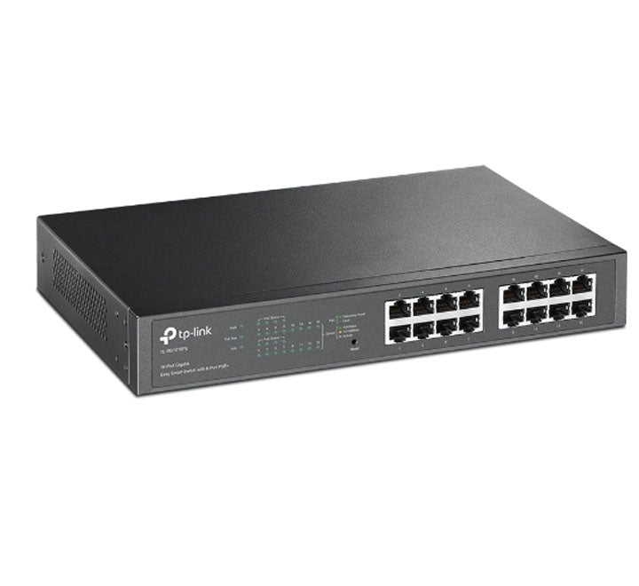 TP-Link 16-Port Gigabit Easy Smart PoE Switch with 8-Port PoE+ (TL-SG1016PE), POE Switches, TP-Link - ICT.com.mm