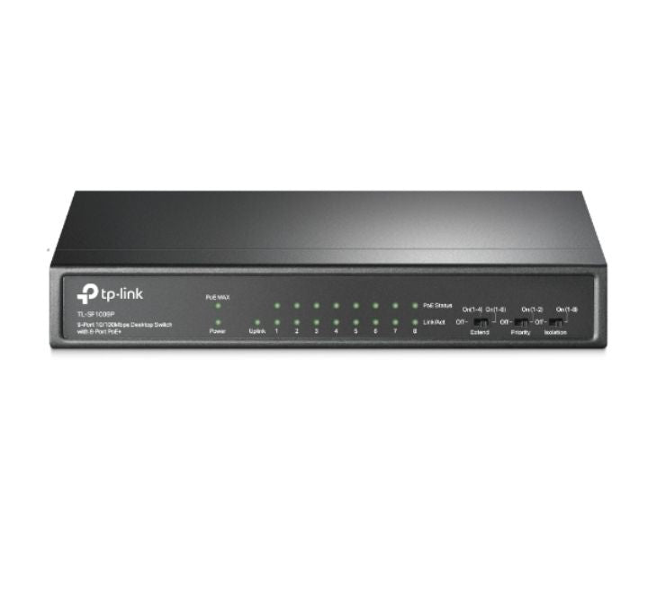 TP-Link 9-Port 10/100Mbps Desktop Switch (TL-SF1009P), POE Switches, TP-Link - ICT.com.mm