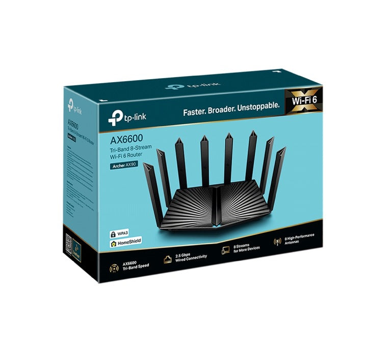 TP-Link AXE7800 Tri-Band Wi-Fi 6E Router (Archer AXE95), Wireless Routers, TP-Link - ICT.com.mm