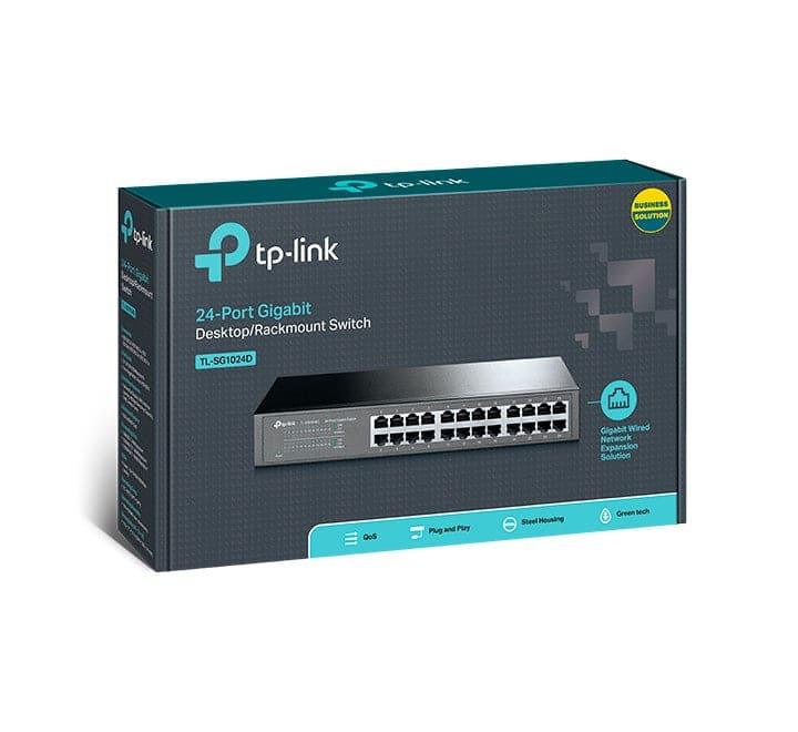 TP-Link TL-SG1024D 24-Port Gigabit Desktop/Rackmount Network Switch, Unmanaged Switches, TP-Link - ICT.com.mm