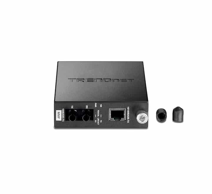 TRENDnet TFC-110MST 100Base-TX to 100Base-FX Multi Mode ST Fiber Converter, Adapters & Injectors, TRENDnet - ICT.com.mm