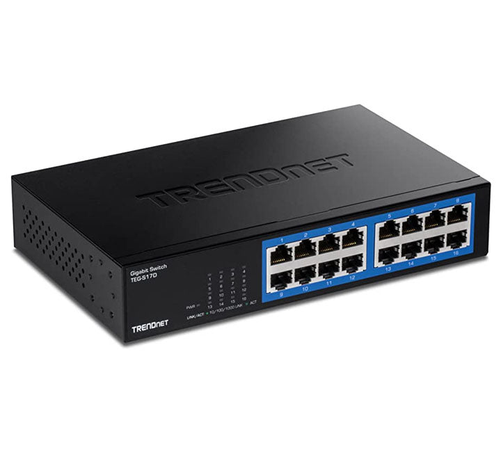 TRENDnet TEG-S17D 16-port Gigabit Desktop Switch – ICT.com.mm