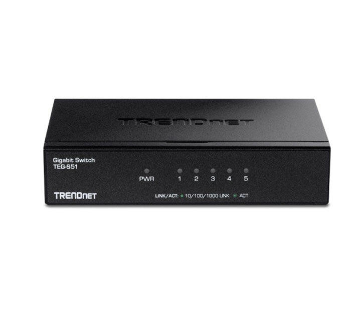 TRENDnet TEG-S51 5-Port Gigabit Desktop Switch – ICT.com.mm
