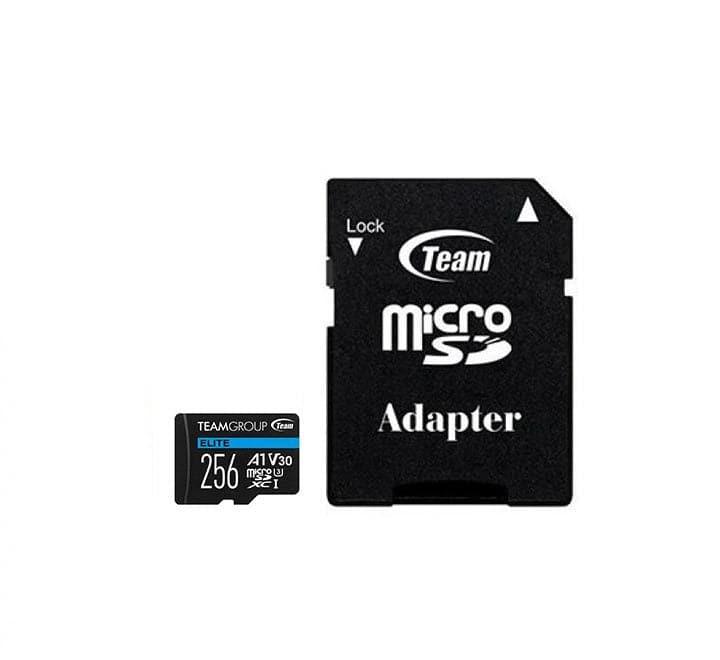 TeamGroup 256GB Micro SDHC UHS-I U3 Memory Card with Adapter, Flash Memory Cards, TEAMGROUP - ICT.com.mm