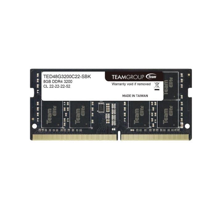 TeamGroup Elite DDR4 SO-DIMM 8GB 3200MHz Notebook Memory (TED48G3200C22-SBK), Laptop Memory, TEAMGROUP - ICT.com.mm