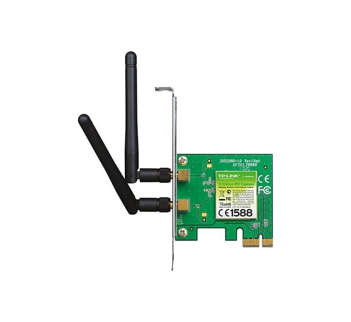 TP-Link TL-WN881ND 300Mbps Wireless N PCI Express Adapter, Wireless Adapters, TP-Link - ICT.com.mm