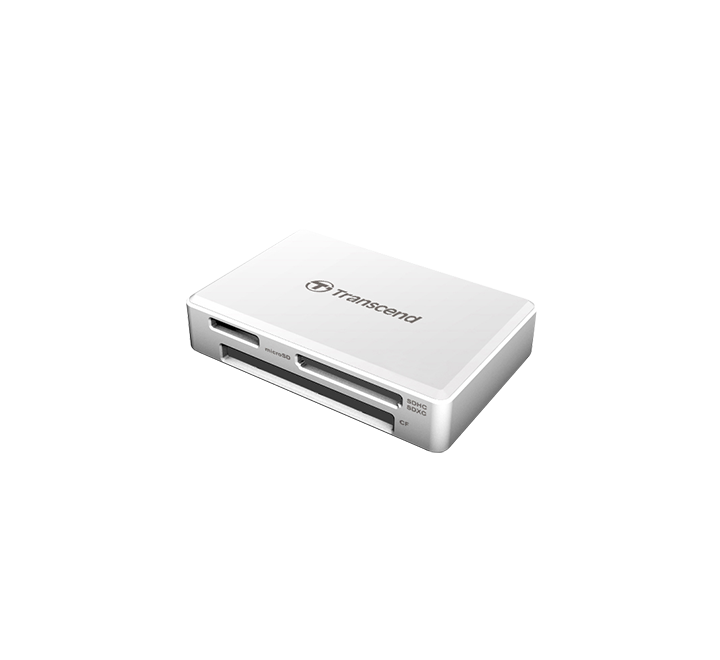 Transcend All in One Multi Card Reader White (TS-RDP8W), Adapters, Transcend - ICT.com.mm