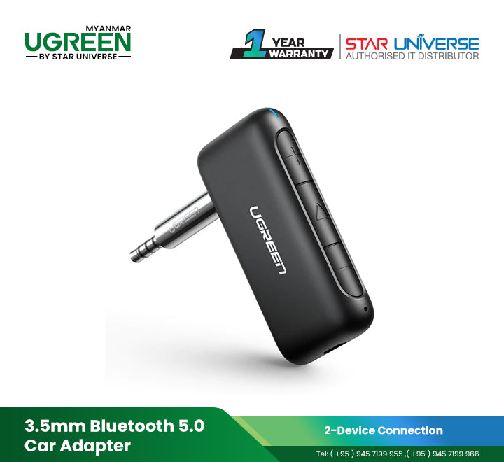 UGREEN CM276 Bluetooth Audio Adapter, Receivers & Amplifiers, UGREEN - ICT.com.mm
