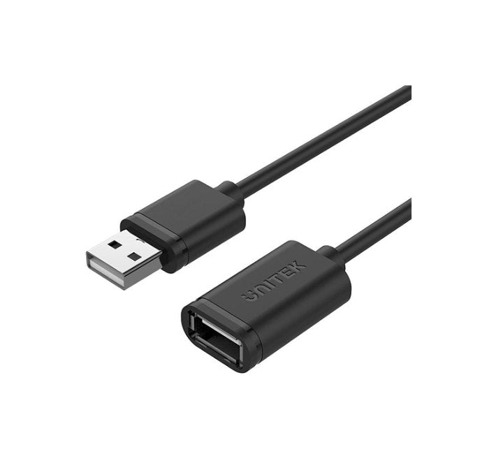 Unitek Y-C418GBK USB2.0 USB-A (M) to USB-A (F) Cable (5M), Cables & Accessories - PC, Unitek - ICT.com.mm