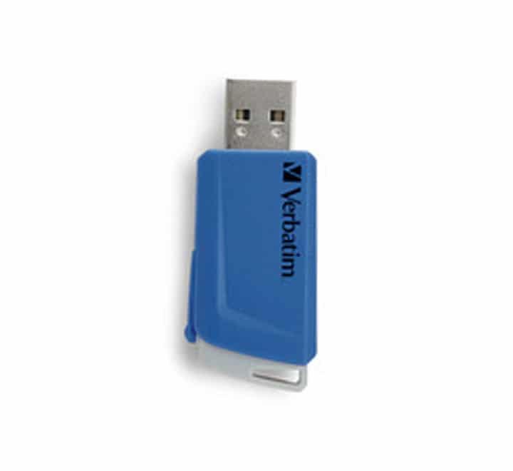 Verbatim Store 'n' Click USB Flash Drive 32GB (Blue), USB Flash Drives, Verbatim - ICT.com.mm