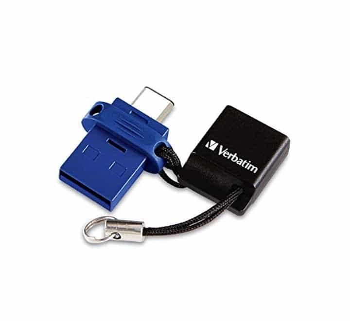 Verbatim Store 'n' USB 3.0 Type-C OTG Drive 32GB (Blue), USB Flash Drives, Verbatim - ICT.com.mm